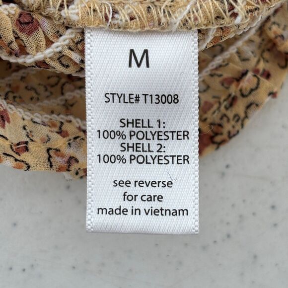 Active USA Womens Juniors Earthy Granola Crop Top Medium Cottage Milkmaid Fairy - Picture 4 of 7